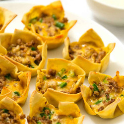 Sausage Wontons