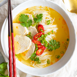 15 Minute Asian Chicken Noodle Soup