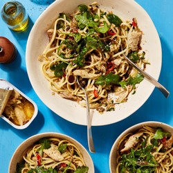 Mackerel And Za’atar Linguine With Lime