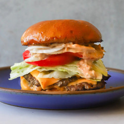 Asha's Everything Grill Burgers, Two Ways