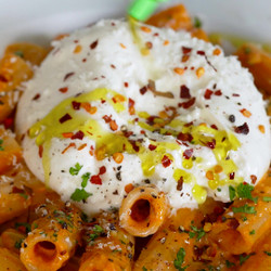 Creamy Vodka Tortiglioni &amp; Burrata