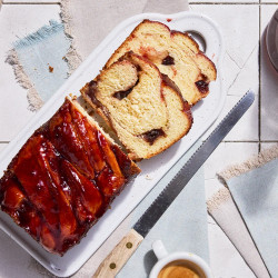 Plum Almond Babka