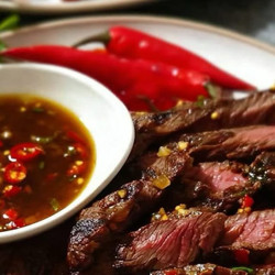 Smoky Thai Crying Tiger Steak With Fiery Tamarind Chili Dipping Sauce