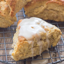 Glazed Cinnamon Scones.