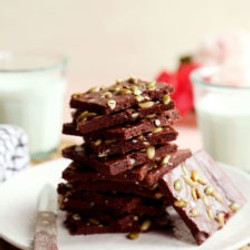 Very Thin Cacao Brownies With Salted Pumpkin Seeds