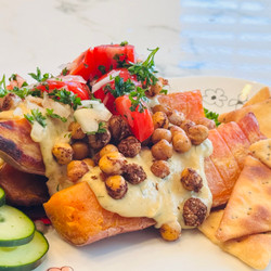 Remix of Mediterranean Baked Sweet Potatoes