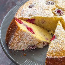 Ricotta Cake With Raspberries And Lemon