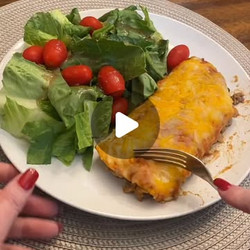 Cheesy Beef And Black Bean Enchiladas
