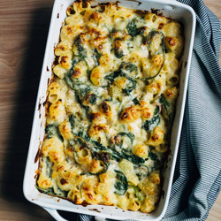 Mac And Cheese With Greens