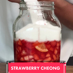 Strawberry Lemon Syrup For Cocktails