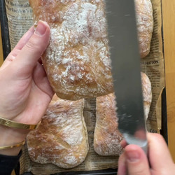 Easy No-knead Ciabatta Bread