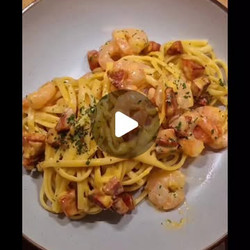 Creamy Prawn And Chorizo Linguine