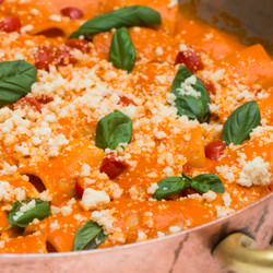 Paccheri With Tomato Sauce And Parmesan