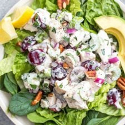 Classic Chicken Salad With Grapes &amp; Celery: Whole30, Paleo, Gluten-free