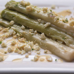 Leeks Vinaigrette With Eggs Mimosa