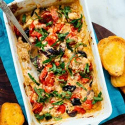 Baked Feta Dip With Cherry Tomatoes