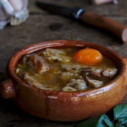 Garlic Soup With Egg And Croutons (spain)