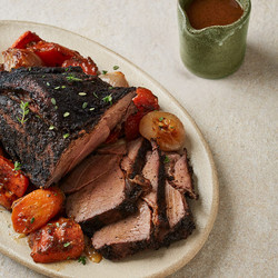 Coffee-marinated Roast Venison Saddle