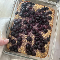 Pro-metabolic + Gluten Free Baked Blueberry Oatmeal
