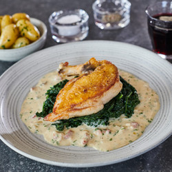 Guinea Fowl Breast With Tarragon Sauce Supreme Recipe · Gressingham
