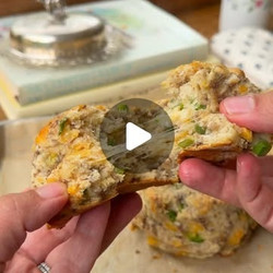 Sausage Pepper And Cheese Protein Biscuits