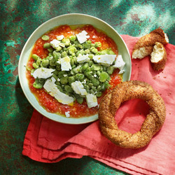 Broad Bean, Dill And Tomato Salad