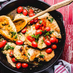 Italian Chicken With Capers And Cherry Tomato Sauce