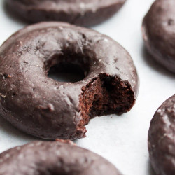 Vegan Chocolate Glazed Donuts