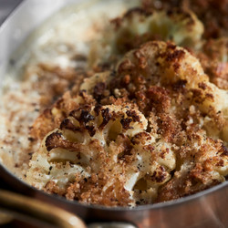 Cauliflower With Cream And Breadcrumbs