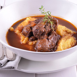 Cocina La Receta Carrillera Ibérica Con Polenta Al Parmesano Apta Para Celíacos De Gonzalo D'ambrosio