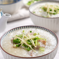 Pork Ribs Porridge In Rice Cooker