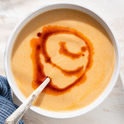 4-ingredient Roasted Cauliflower Soup