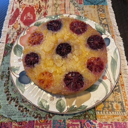 Blood Orange Upside-down Cake easy baking.