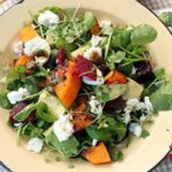 Roasted Butternut, Beetroot And Avocado Salad