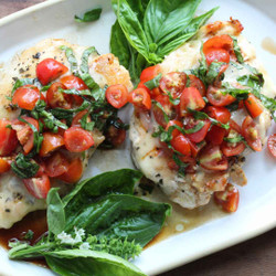 Easy Bruschetta Chicken Bake