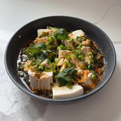 Silken Tofu With Spicy Soy Dressing