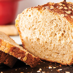 No-knead Oat Bread