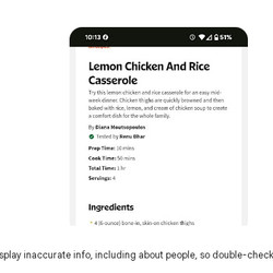 Lemon Chicken And Rice Casserole