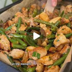 Honey Lemon Chicken With Roasted Sweet Potatoes