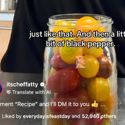 Quick Pickled Cherry Tomatoes