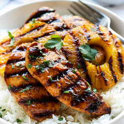 Hawaiian Chicken With Coconut Rice