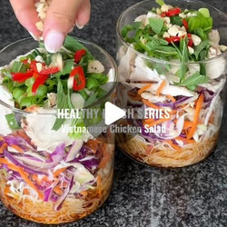 Vietnamese Chicken Salad Jar