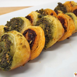 Pesto And Sun Dried Tomato Pinwheels