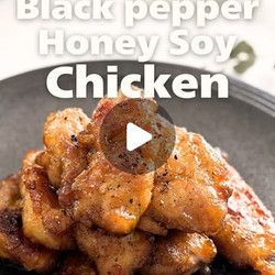 Sweet And Savoury Black Pepper Chicken