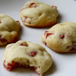 Sour Cream Rhubarb Cookies
