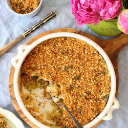 Leek Mushroom Gratin