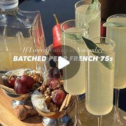 Batched Pear French 75s