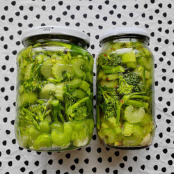 Quick Pickled Celery &amp; Tenderstem Broccoli - Easy Recipe