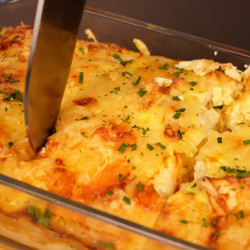 Chicken, Apple, Cheese Frittata