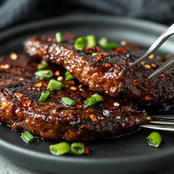 Sweet &amp; Spicy Crispy Beef Steaks